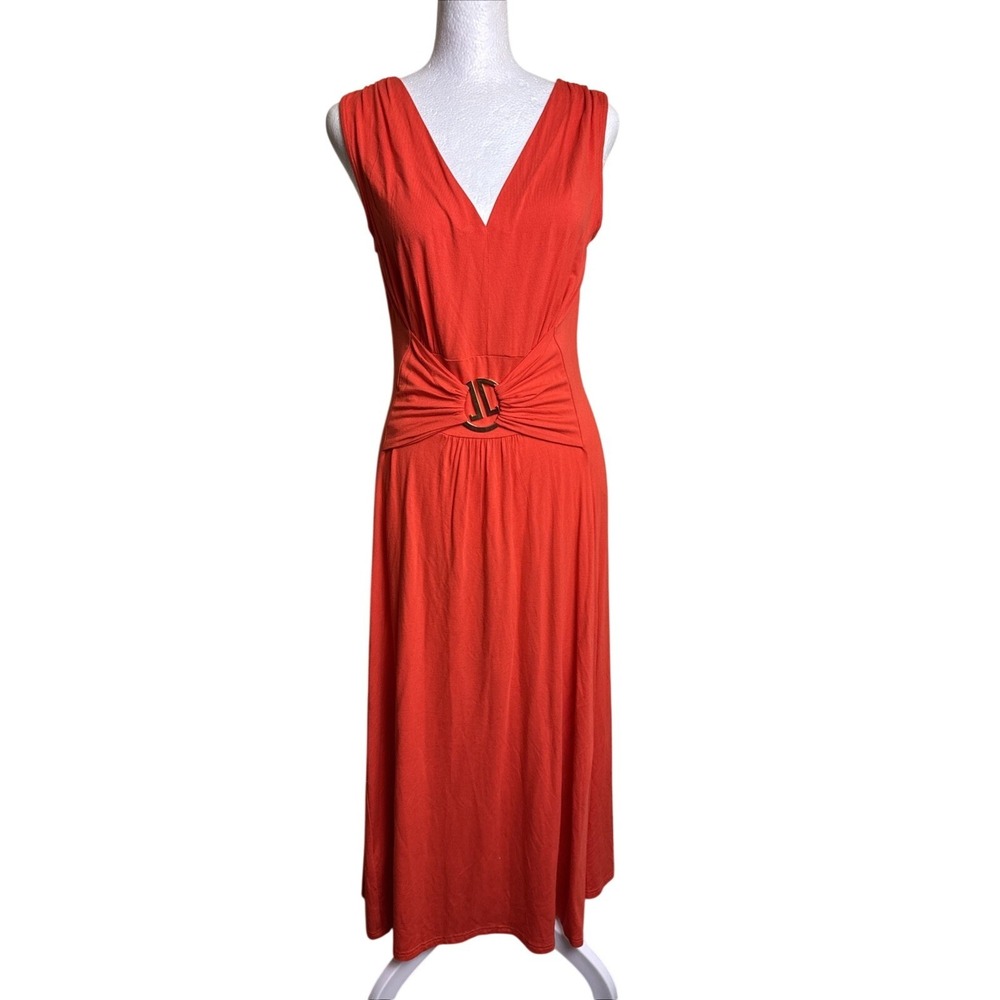 Liz Lange Women's Dress Long Dress Orange Sleeveless with Jacket Size PS and S